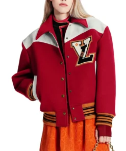 Cashgora Red Varsity Jacket