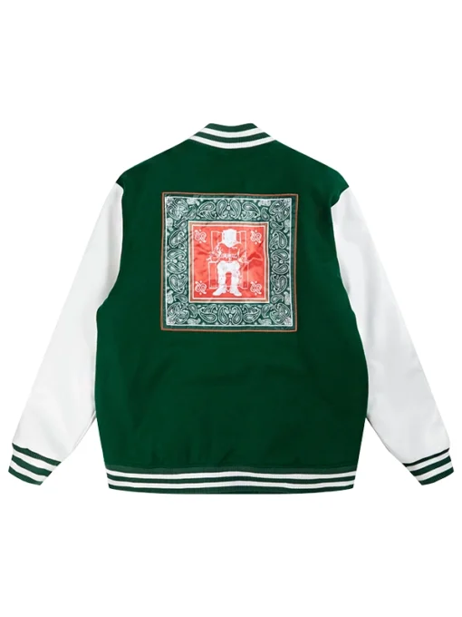 Death Row Green Varsity Jacket