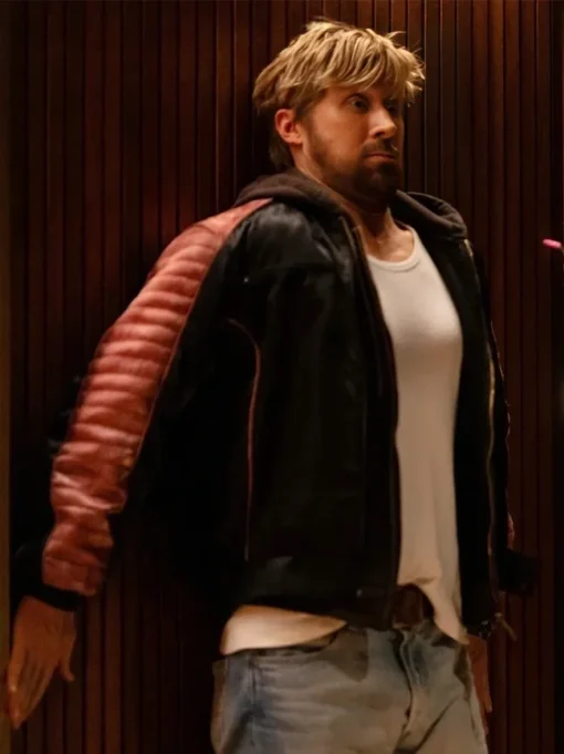 Miami Vice Stunt Team Ryan Gosling Black Leather Jacket