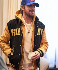 Ryan Gosling The Fall Guy Black and Yellow Letterman Varsity Jacket