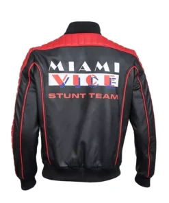 Miami Vice Stunt Team Ryan Gosling Black Leather Jacket