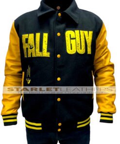 Fall Guy Ryan Gosling Black & Yellow Varsity Jacket