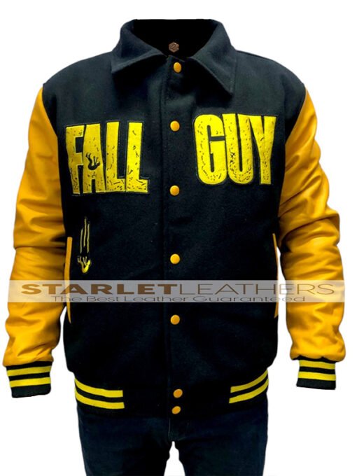 Fall Guy Ryan Gosling Black & Yellow Varsity Jacket