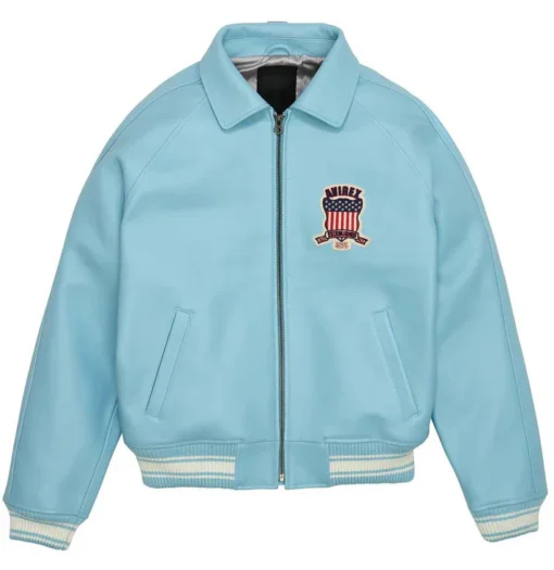 Sky Blue Iconic Avirex jacket