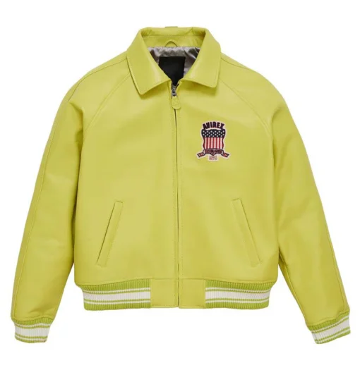 Yellow Green Iconic Avirex jacket