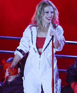 F1 Grand Prix 2023 Kylie Minogue White Jumpsuit