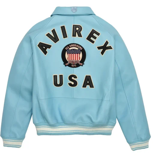 Sky Blue Iconic Avirex jacket