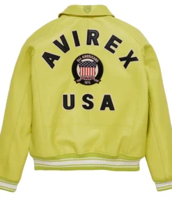 Yellow Green Iconic Avirex jacket