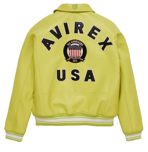 Yellow Green Iconic Avirex jacket