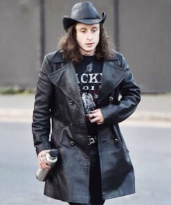 Rory Culkin 5lbs of Pressure Black Leather Coat