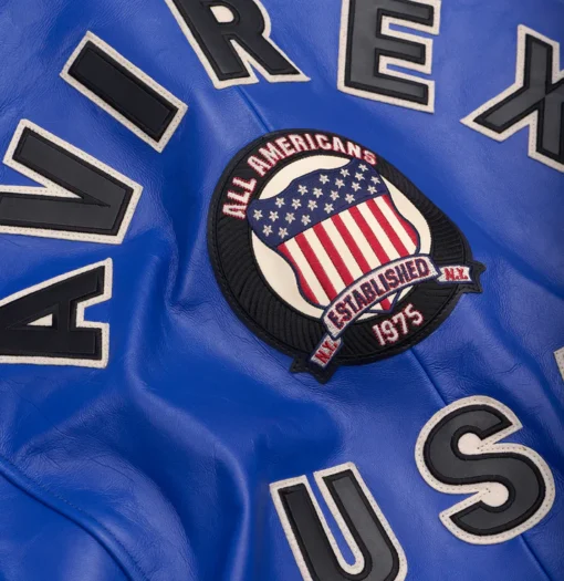 Cobalt Blue Iconic Avirex jacket