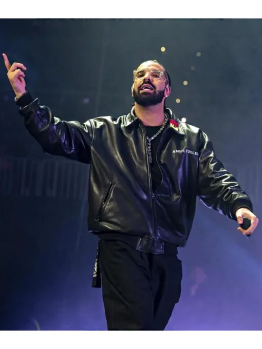 Drake Amici Violente Leather Jacket