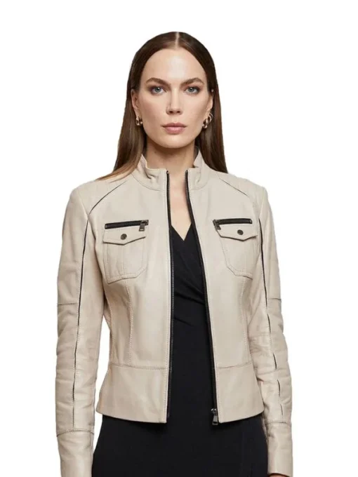 Janet Reno Ladies Dust Storm Colored Trucker Jacket