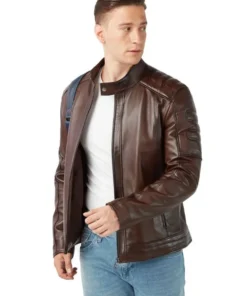 Kenneth Genuine Sheepskin Brown Jacket