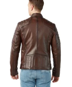 Kenneth Genuine Sheepskin Brown Jacket