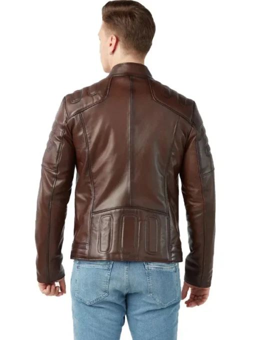 Kenneth Genuine Sheepskin Brown Jacket