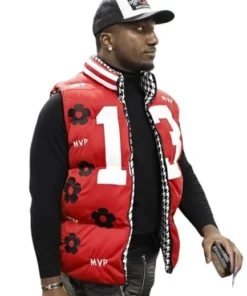 Deebo Samuel Brock Purdy Red Puffer MVP Vest