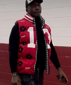 Deebo Samuel Brock Purdy Red Puffer MVP Vest