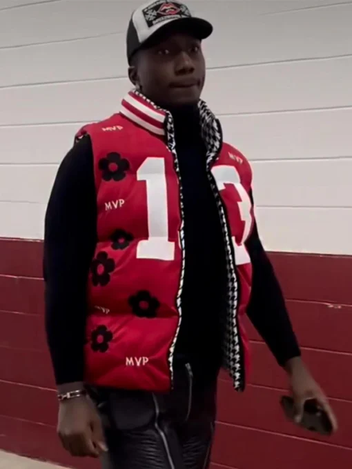 Deebo Samuel Brock Purdy Red Puffer MVP Vest