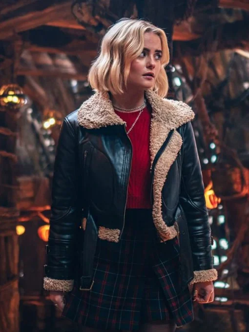 Doctor Who Ruby Sunday Shearling Leather Jacket