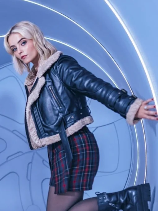 Doctor Who Ruby Sunday Shearling Leather Jacket