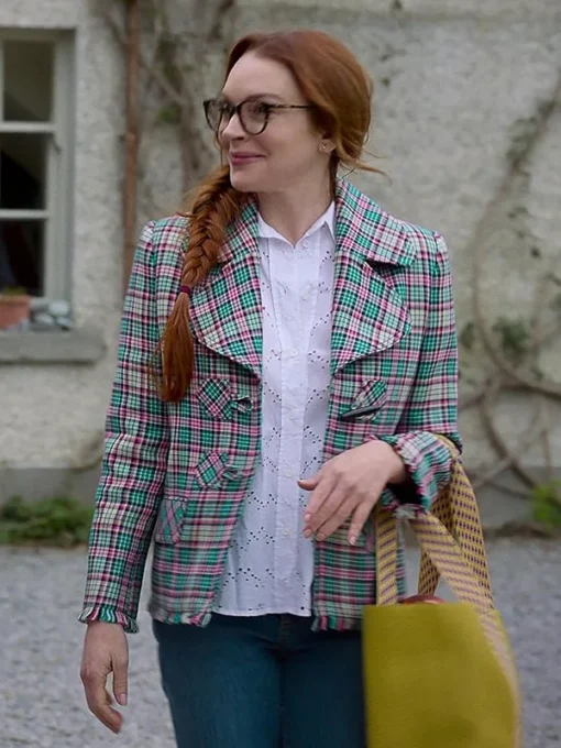 Lindsay Lohan Irish Wish Plaid Jacket