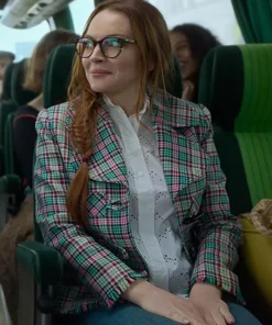 Lindsay Lohan Irish Wish Plaid Jacket