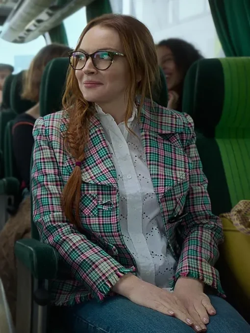 Lindsay Lohan Irish Wish Plaid Jacket