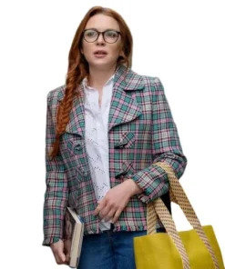 Lindsay Lohan Irish Wish Plaid Jacket