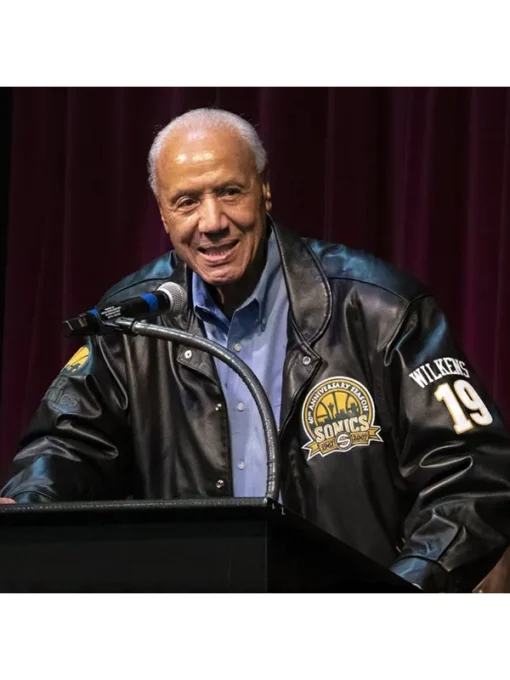 Lenny Wilkens Black Leather Jacket