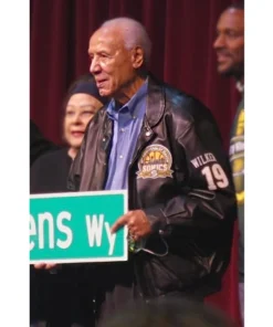 Lenny Wilkens Black Leather Jacket