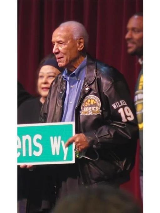 Lenny Wilkens Black Leather Jacket