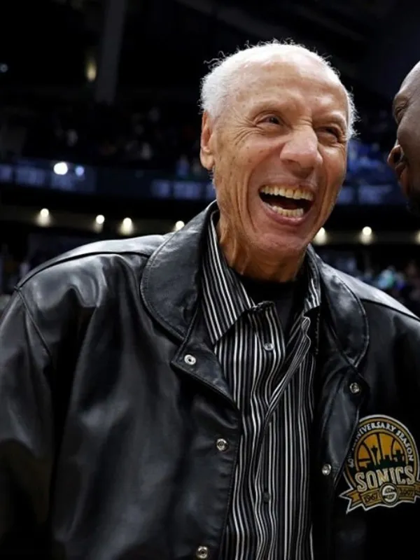 Lenny Wilkens Black Leather Jacket