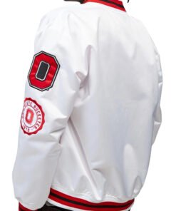 Ohio State University White Varsity Jacket