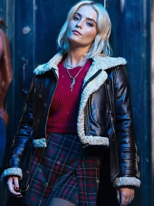 Doctor Who Ruby Sunday Shearling Leather Jacket