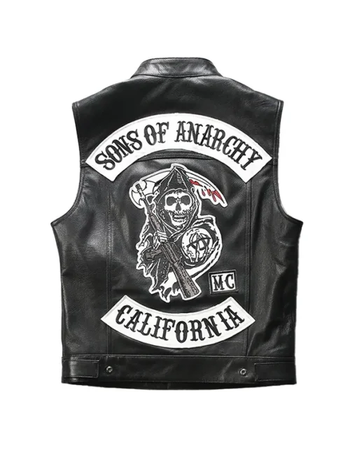 Charlie Hunnam SOA Sons Of Anarchy Leather Vest