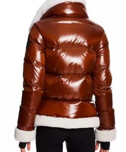 Elsbeth 2024 Carra Patterson Brown Fur Puffer Jacket