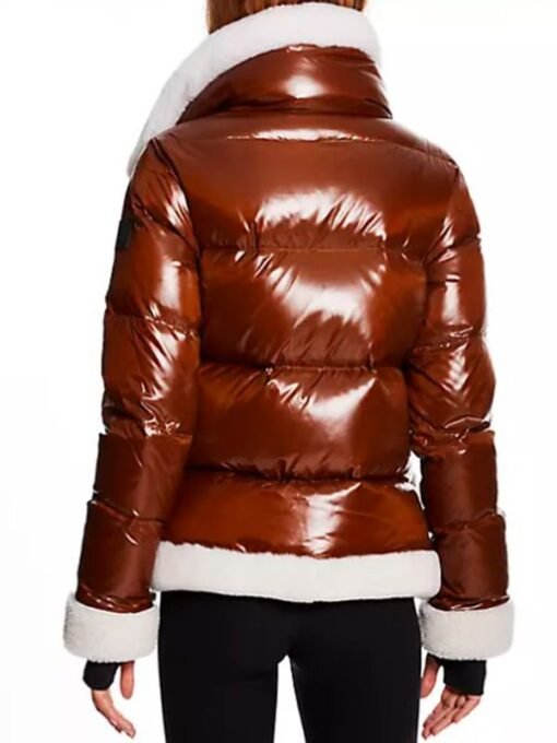 Elsbeth 2024 Carra Patterson Brown Fur Puffer Jacket