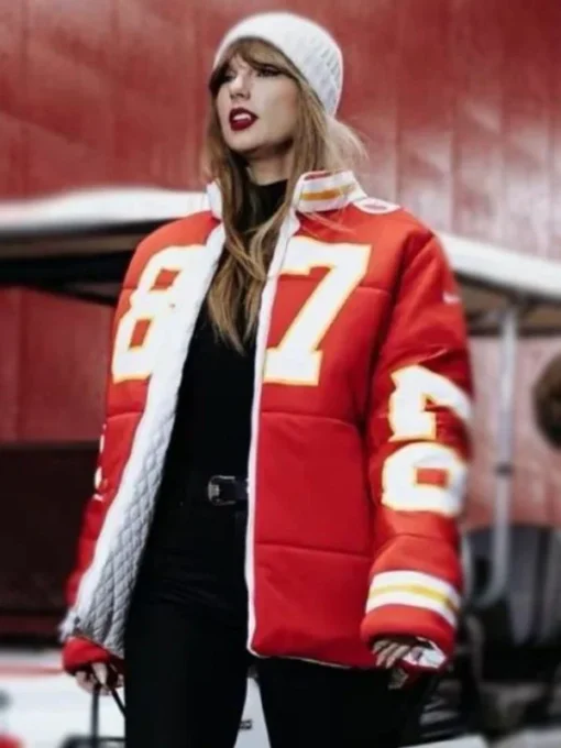 Taylor Swift Kelce 87 Puffer Jacket