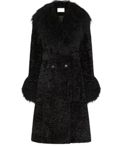 Charlotte Simone Taylor Swift Black Faux Fur Coat