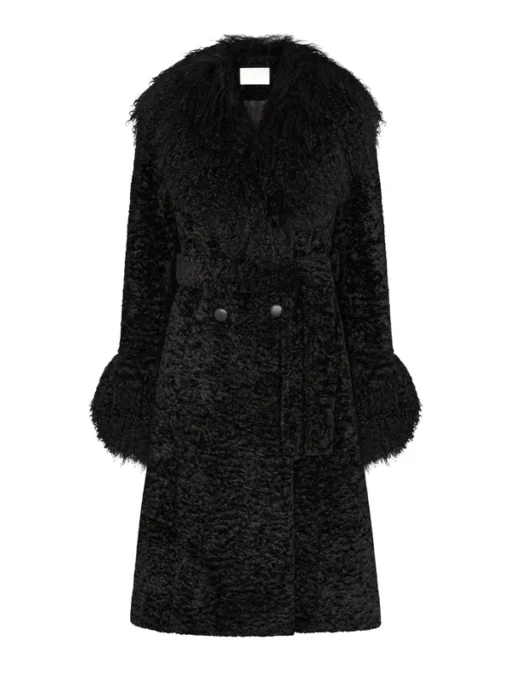 Charlotte Simone Taylor Swift Black Faux Fur Coat