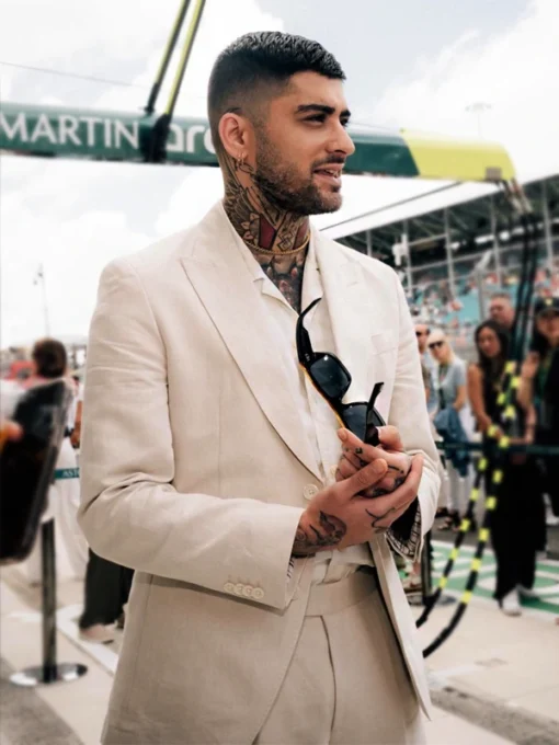 F1 Miami Grand Prix Zayn Malik Suit