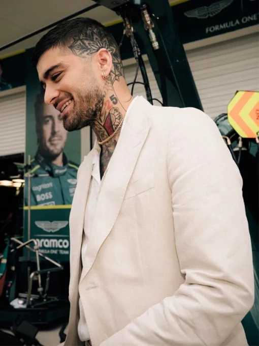 F1 Miami Grand Prix Zayn Malik Suit