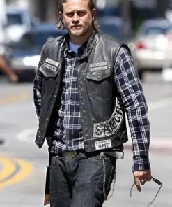 Charlie Hunnam SOA Sons Of Anarchy Leather Vest