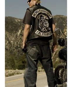 Charlie Hunnam SOA Sons Of Anarchy Leather Vest