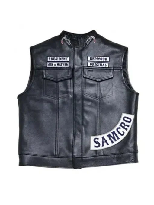 Charlie Hunnam SOA Sons Of Anarchy Leather Vest