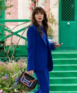 Emily In Paris S04 Lily Collins Blue Blazer