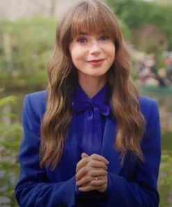 Emily In Paris S04 Lily Collins Blue Blazer