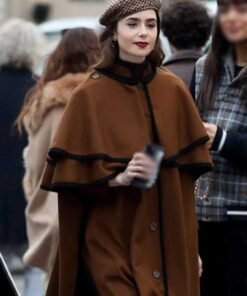 Lily Collins Emily In Paris S4 Cape Coat