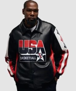 Kevin Durant USA Basketball Leather Jacket